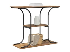 Mesa Consola con estante Madera vieja 101 x 35 x 80.5 cm