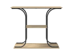 Mesa Consola con estante Roble Sonoma 101 x 35 x 80.5 cm