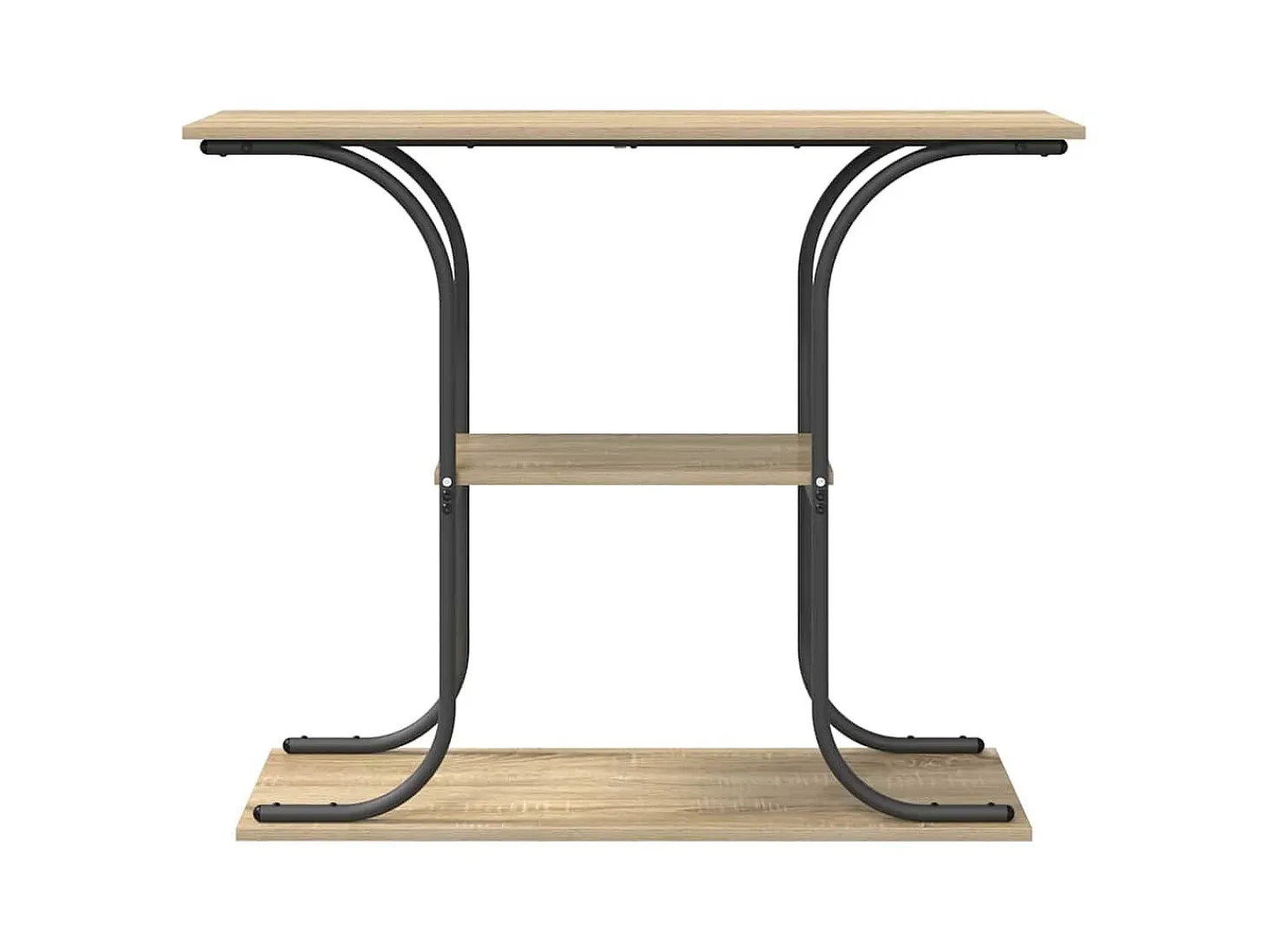 Mesa Consola con estante Roble Sonoma 101 x 35 x 80.5 cm