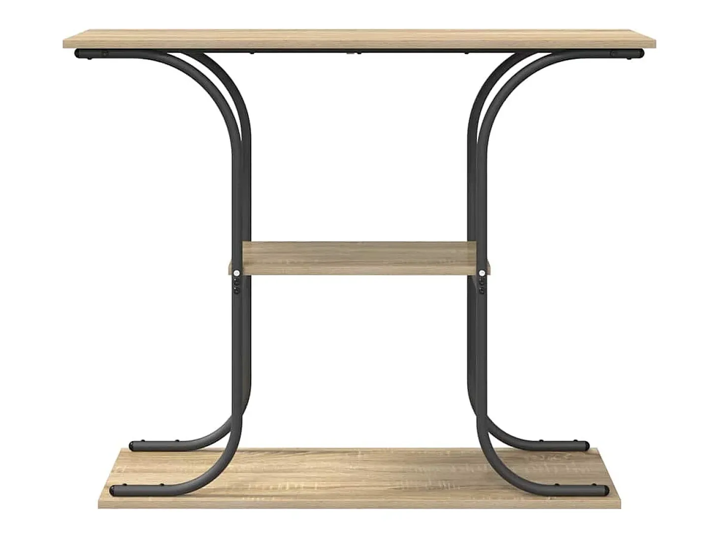 Mesa Consola con estante Roble Sonoma 101 x 35 x 80.5 cm