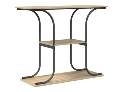 Mesa Consola con estante Roble Sonoma 101 x 35 x 80.5 cm