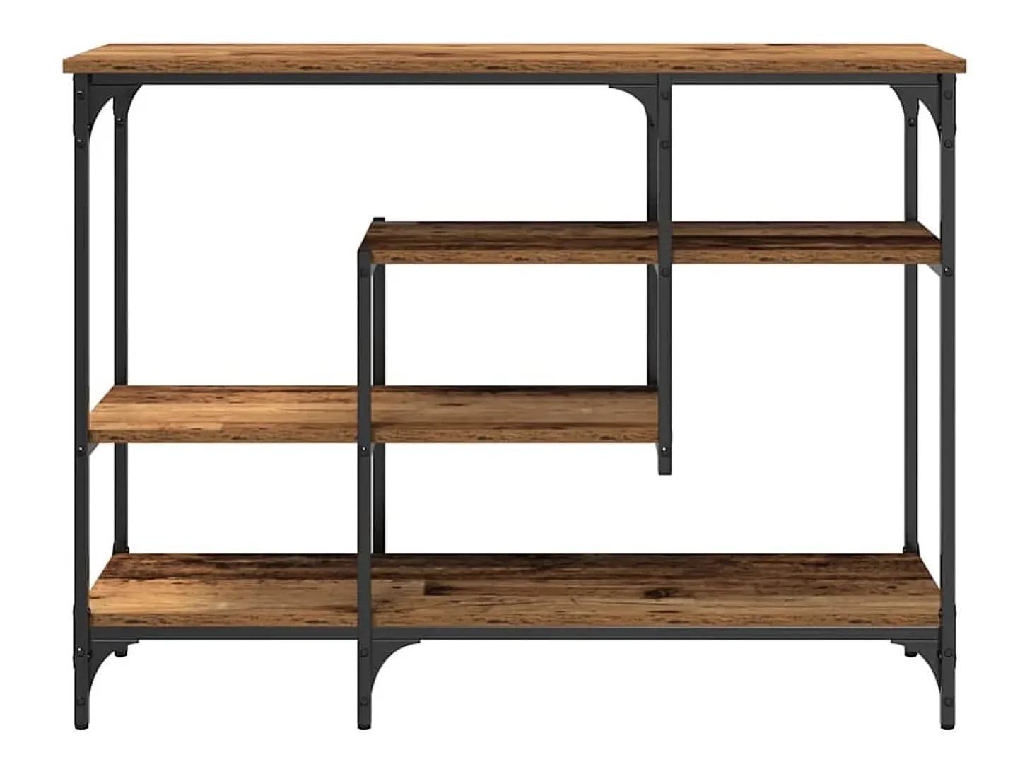 Mesa Consola con estante Madera vieja 100 x 35 x 75 cm