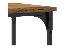 Mesa Consola con estante Madera vieja 100 x 35 x 75 cm