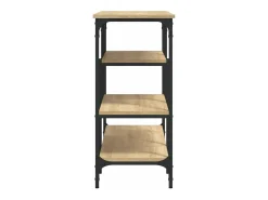 Mesa consola con estantes roble Sonoma 100x35x75 cm