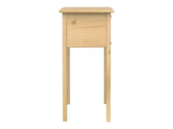 Mesa consola Corona madera maciza de pino 73x35x73 cm