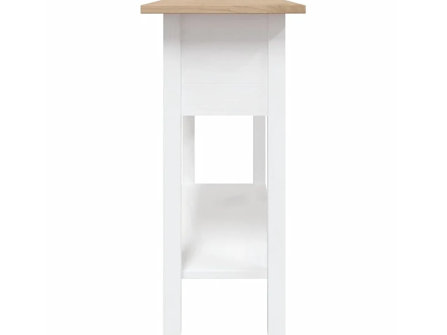 Mesa consola Corona Range de pino mexicano blanco 90x34,5x73 cm ES700929