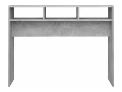 Mesa consola de aglomerado gris hormigón 105x30x80 cm