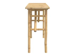 Mesa consola de bambú 115x39x75 cm