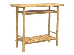Mesa consola de bambú 90x37x75 cm