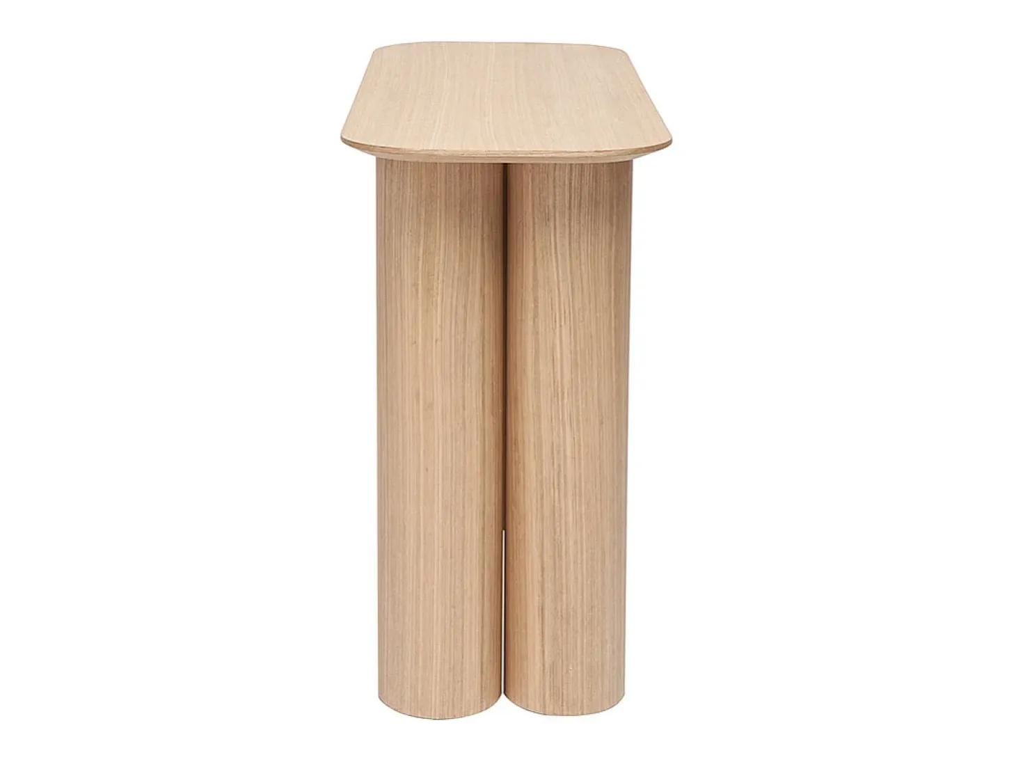 Mesa consola de diseño de madera clara 100 cm FOLEEN