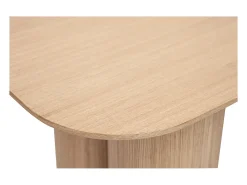 Mesa consola de diseño de madera clara 100 cm FOLEEN