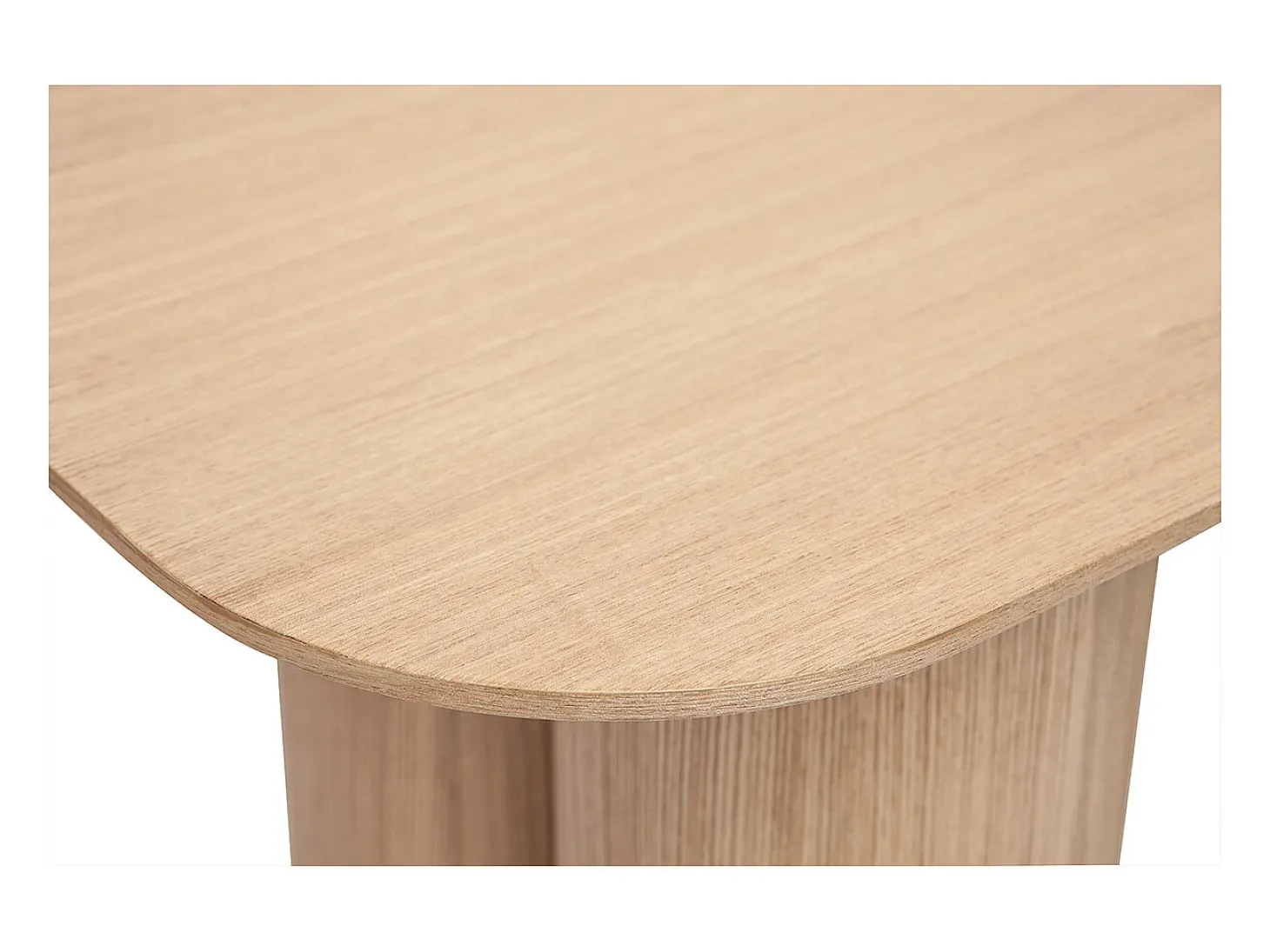 Mesa consola de diseño de madera clara 100 cm FOLEEN