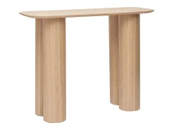 Mesa consola de diseño de madera clara 100 cm FOLEEN
