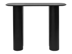 Mesa consola de diseño de madera negra 100 cm FOLEEN