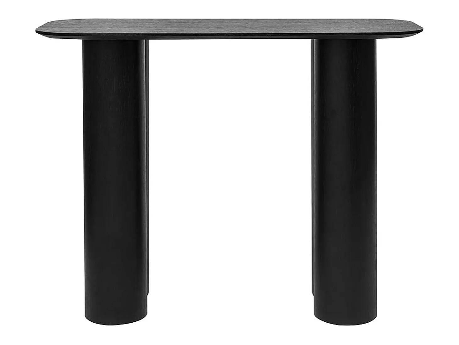 Mesa consola de diseño de madera negra 100 cm FOLEEN