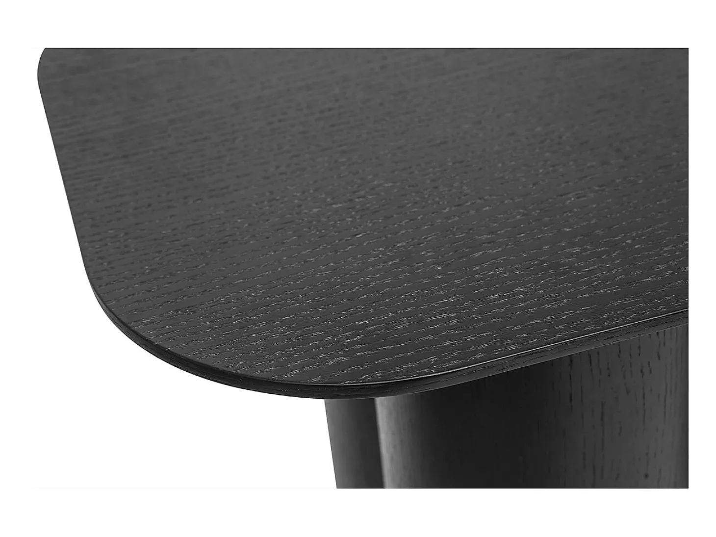 Mesa consola de diseño de madera negra 100 cm FOLEEN