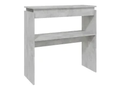 Mesa consola de hormigón gris 80x30x80 cm aglomerado