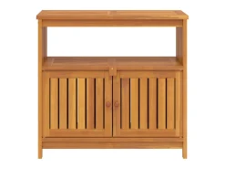 Mesa consola de jardín madera maciza acacia 80x35x75 cm ES863079