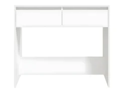 Mesa consola de madera contrachapada blanco 89x41x76,5 cm ES457311