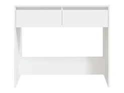 Mesa consola de madera contrachapada blanco 89x41x76,5 cm