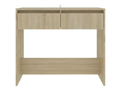 Mesa consola de madera contrachapada roble Sonoma 89x41x76,5 cm ES476672