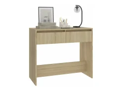 Mesa consola de madera contrachapada roble Sonoma 89x41x76,5 cm ES476672