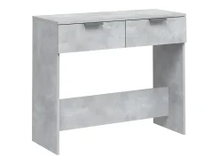 Mesa consola de madera contrachapada gris hormigón 90x36x75 cm ES138843