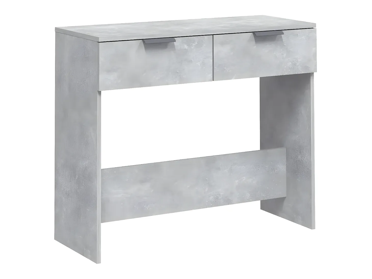 Mesa consola de madera contrachapada gris hormigón 90x36x75 cm ES138843