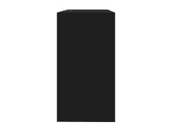 Mesa consola de madera contrachapada negro 89x41x76,5 cm