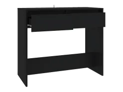 Mesa consola de madera contrachapada negro 89x41x76,5 cm