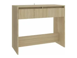 Mesa consola de madera contrachapada roble Sonoma 89x41x76,5 cm