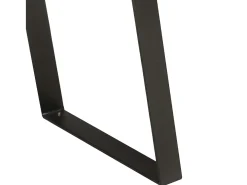Mesa consola de madera de acacia bordes naturales 100x35x76 cm