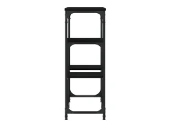 Mesa consola de madera de ingeniería negra 89,5x28x76 cm ES957914