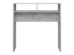 Mesa consola de madera de ingeniería gris hormigón 78x30x80 cm