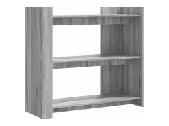 Mesa consola de madera de ingeniería gris Sonoma 100x35x90 cm ES510267