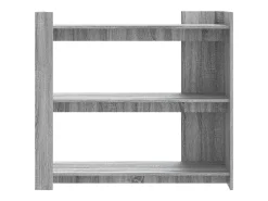 Mesa consola de madera de ingeniería gris Sonoma 100x35x90 cm ES510267