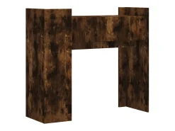Mesa consola de madera de ingeniería roble ahumado 100x35x90 cm