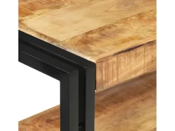 Mesa consola de madera de mango rugosa 90x30x75 cm ES558073