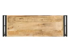 Mesa consola de madera de mango rugosa 90x30x75 cm ES558073
