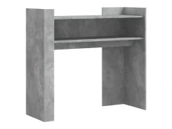 Mesa consola de madera de ingeniería gris hormigón 100x35x90 cm