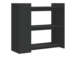 Mesa consola de madera de ingeniería negra 100x35x90 cm