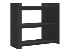 Mesa consola de madera de ingeniería negra 100x35x90 cm