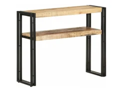 Mesa consola de madera de mango rugosa 90x30x75 cm