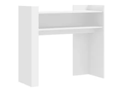 Mesa consola de madera de ingeniería blanca 100x35x90 cm ES141476