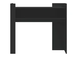 Mesa consola de madera de ingeniería negra 100x35x90 cm