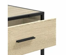 Mesa consola de madera de ingeniería roble Sonoma 90x35x80 cm