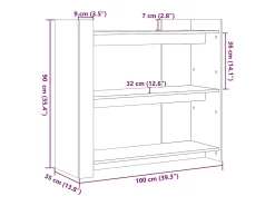 Mesa consola de madera de ingeniería gris Sonoma 100x35x90 cm