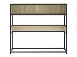 Mesa consola de madera de ingeniería roble Sonoma 90x35x80 cm