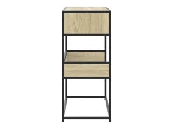 Mesa consola de madera de ingeniería roble Sonoma 90x35x80 cm