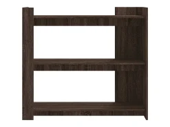 Mesa consola de madera de ingeniería marrón roble 100x35x90 cm